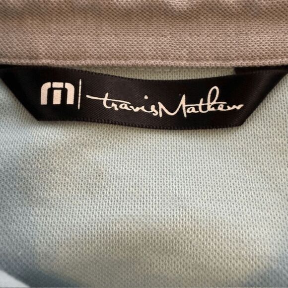Travis Mathew Mens Blue Performance Polo Shirt Size XL - Picture 3 of 8